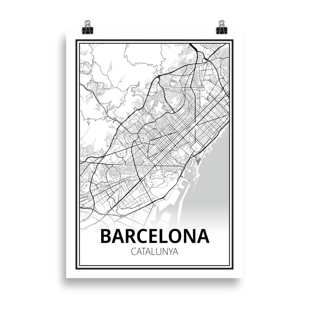 Versió impresa del Mapa de Barcelona