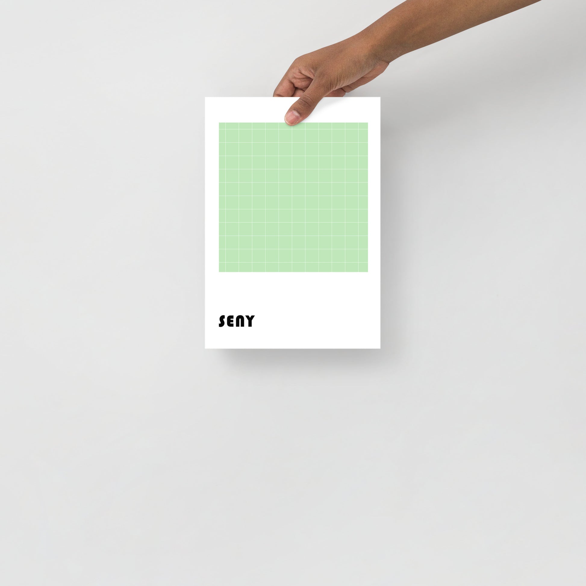 Pòster imprès en ambient minimalista.
