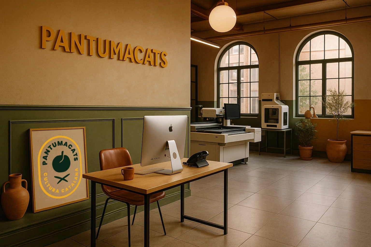 Imagen digital de una oficina de Pantumacats.