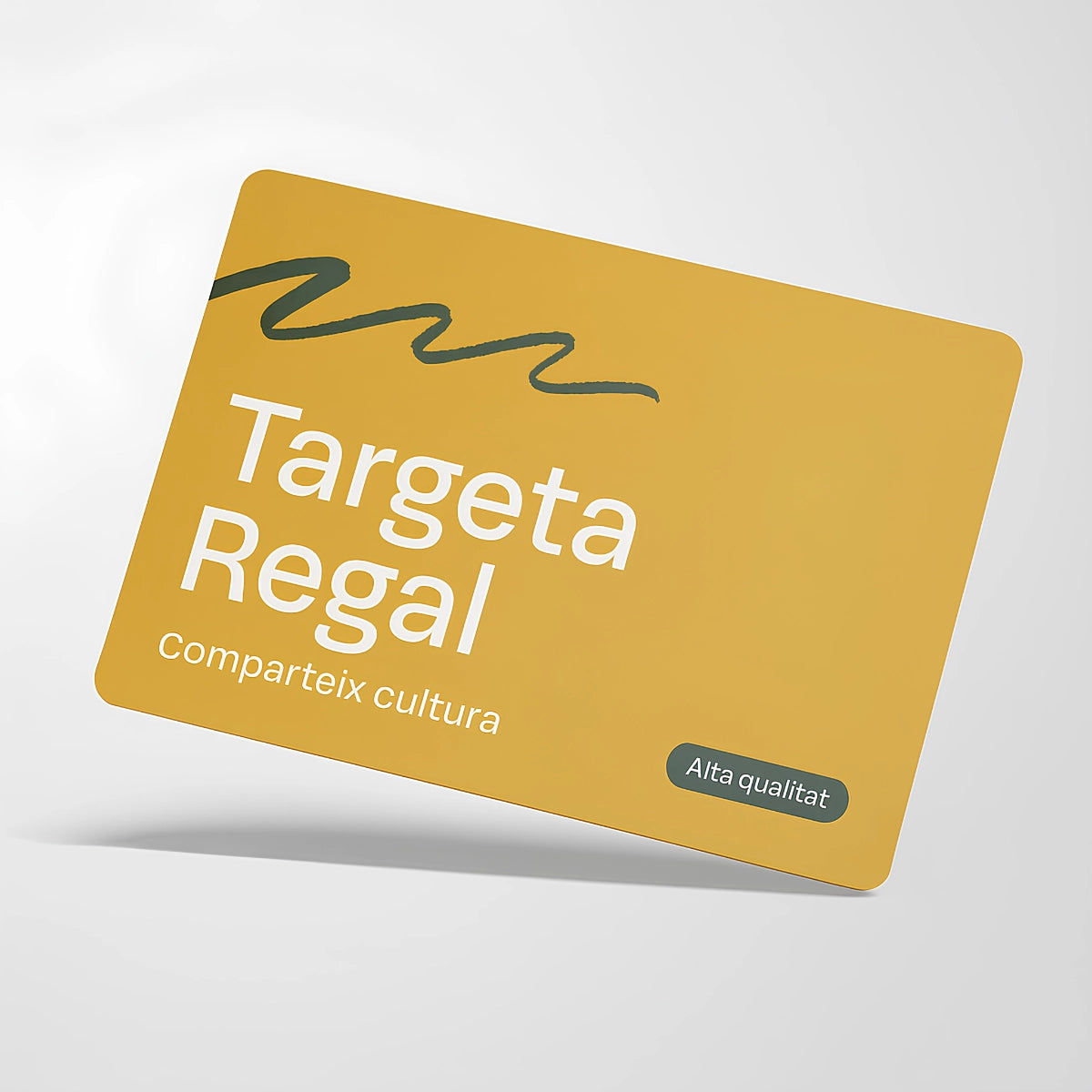 Mockup de la targeta de regal digital